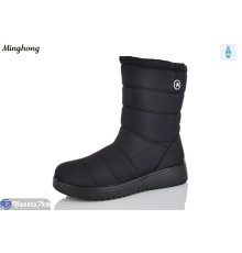 Дутики жіночі на зиму (8 пар р.37-42) чорний  "HORSE"