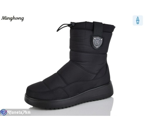 Дутики жіночі на зиму (8 пар р.37-42) чорний  "HORSE"