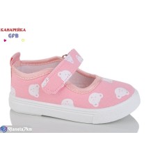 Тапки дитячі на весну/осінь (12 пар р.20-25) рожевий  "GFB-Канарейка"