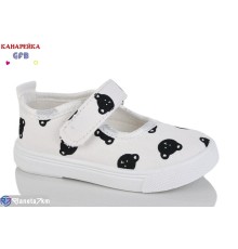 Тапки дитячі на весну/осінь (12 пар р.20-25) білий  "GFB-Канарейка"