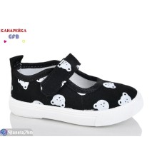 Тапки дитячі на весну/осінь (12 пар р.20-25) чорний  "GFB-Канарейка"