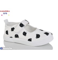 Тапки дитячі на весну/осінь (12 пар р.26-31) білий  "GFB-Канарейка"