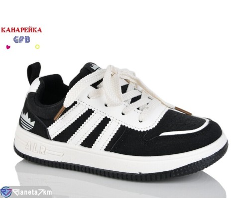 Дитячі кросівки на весну/осінь (8 пар р.32-37) чорний  "GFB-Канарейка"