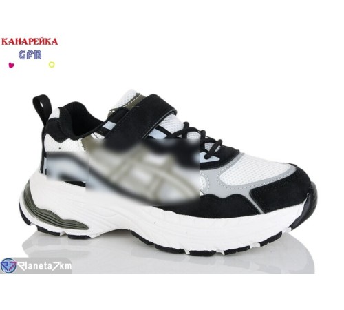 Дитячі кросівки на весну/осінь (8 пар р.32-37) чорний  "GFB-Канарейка"