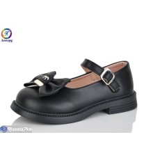 Дитячі туфлі на весну/осінь (8 пар р.26-30) чорний  "Леопард"