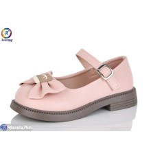 Дитячі туфлі на весну/осінь (8 пар р.26-30) рожевий  "Леопард"