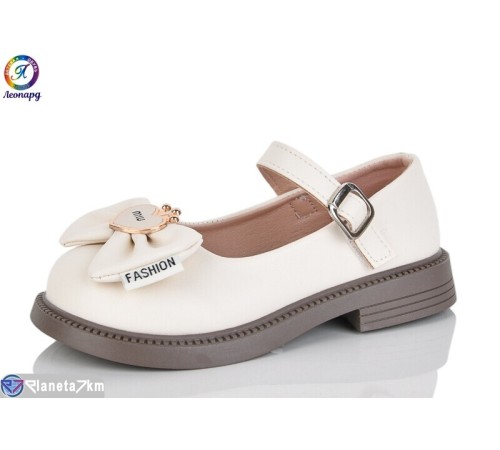 Дитячі туфлі на весну/осінь (8 пар р.26-30) бежевий  "Леопард"