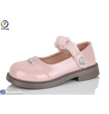 Дитячі туфлі на весну/осінь (8 пар р.26-30) рожевий  "Леопард"