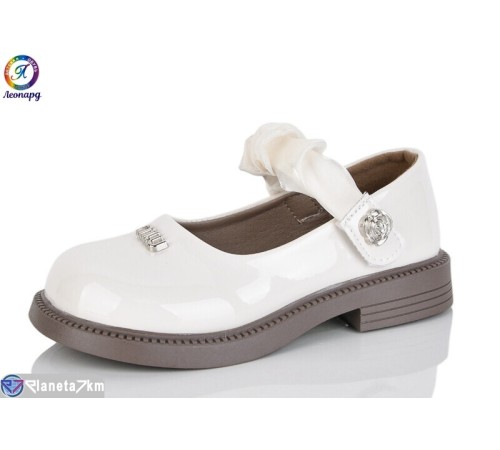 Дитячі туфлі на весну/осінь (8 пар р.26-30) бежевий  "Леопард"