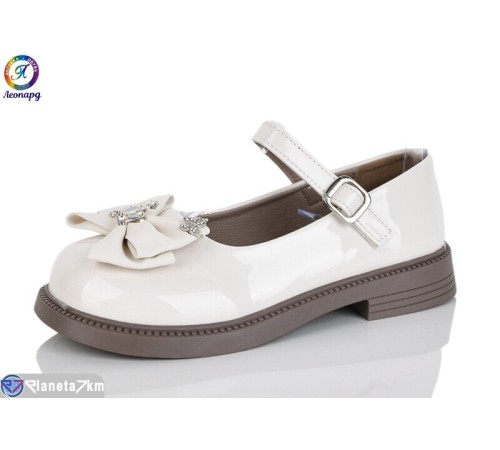 Дитячі туфлі на весну/осінь (8 пар р.31-36) бежевий  "Леопард"