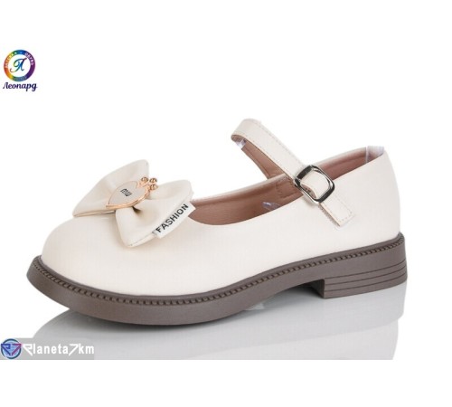 Дитячі туфлі на весну/осінь (8 пар р.31-36) бежевий  "Леопард"