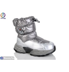 Дутики дитячі на зиму (8 пар р.31-36) срібний  "Леопард"