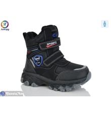 Черевики дитячі на зиму (8 пар р.27-32) чорний  "Леопард"