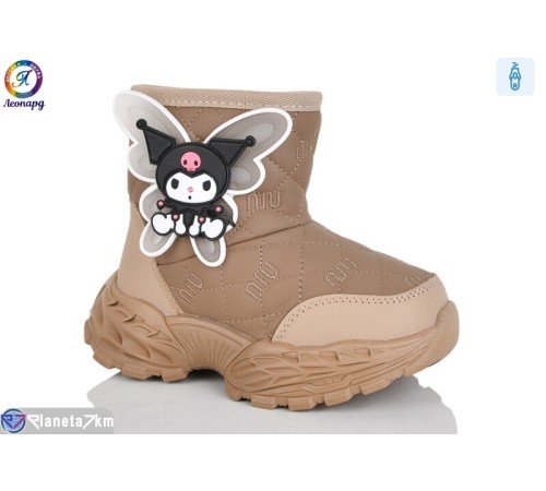 Черевики дитячі на зиму (5 пар р.26-30) коричневий  "Леопард"