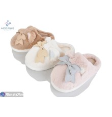 Тапки жіночі на зиму (10 пар р.36-41) мікс  "Acorus"