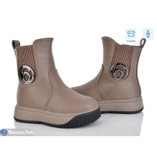 Черевики дитячі на зиму (8 пар р.27-32) коричневий  "Kamila"