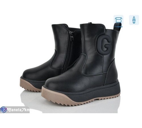 Черевики дитячі на зиму (8 пар р.27-32) чорний  "Kamila"