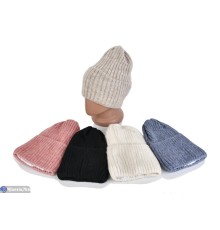 Шапка жіноча на зиму (5 шт. р.сетка One size) мікс  "VIOLA"