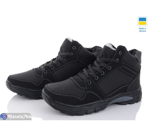 Черевики чоловічі на зиму (8 пар р.40-45) чорний  "OLLA"