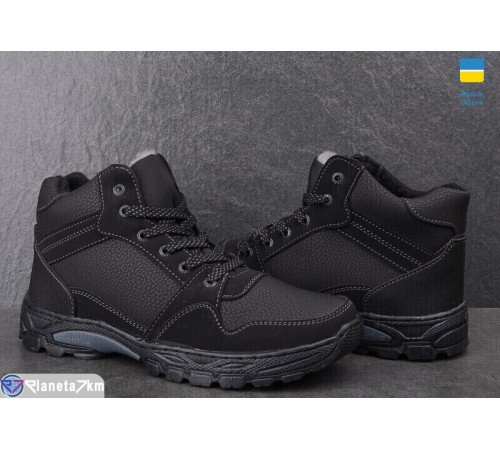 Черевики чоловічі на зиму (8 пар р.40-45) чорний  "OLLA"