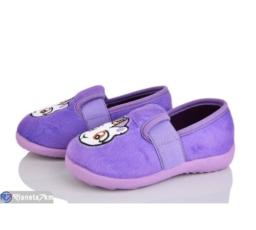 Тапки дитячі на весну/осінь (6 пар р.25-30) фіолетовий  "LUXORIS"
