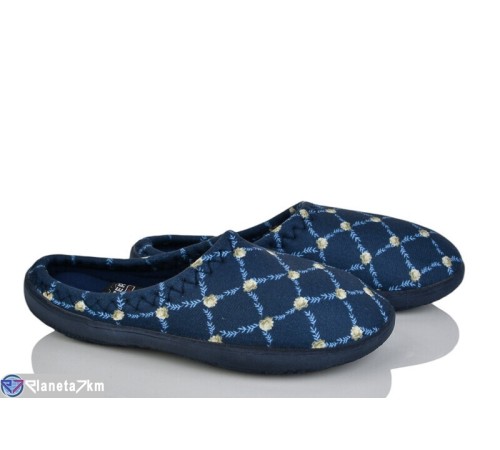 Тапки жіночі на весну/осінь (6 пар р.37-40) синій  "LUXORIS"