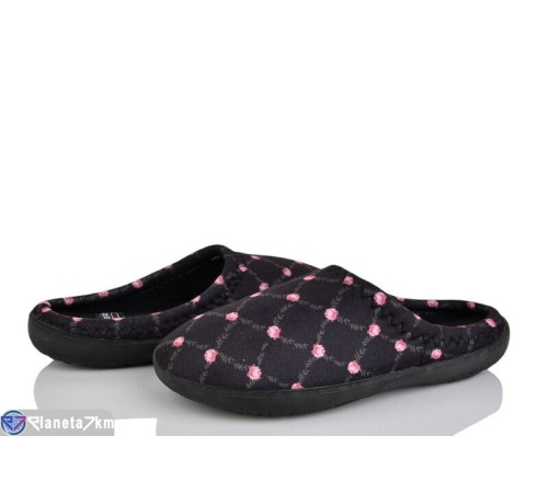 Тапки жіночі на весну/осінь (6 пар р.37-40) чорний  "LUXORIS"