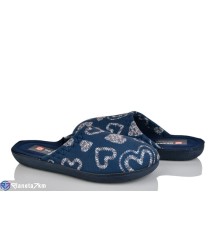 Тапки жіночі на весну/осінь (6 пар р.37-40) синій  "LUXORIS"