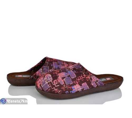 Тапки жіночі на весну/осінь (6 пар р.37-40) коричневий  "LUXORIS"