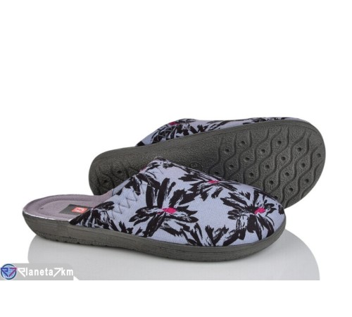 Тапки жіночі на весну/осінь (6 пар р.37-40) сірий  "LUXORIS"