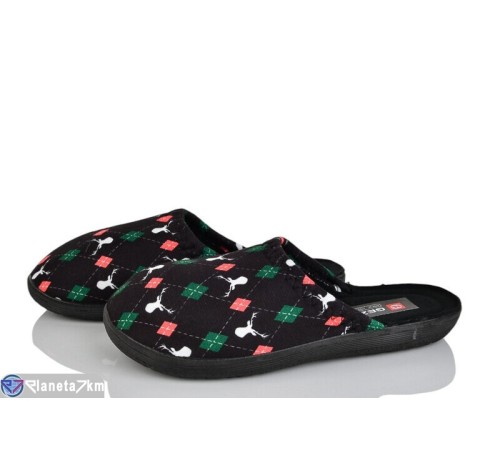 Тапки жіночі на весну/осінь (6 пар р.37-40) чорний  "LUXORIS"