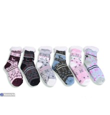 Жіночі шкарпетки на зиму (12 шт. р.сетка 36-41) мікс  "SALIN"