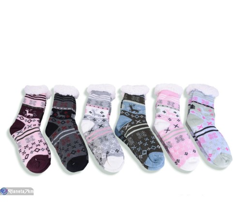 Жіночі шкарпетки на зиму (12 шт. р.сетка 36-41) мікс  "SALIN"