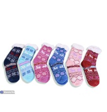 Жіночі шкарпетки на зиму (12 шт. р.сетка 36-41) мікс  "SALIN"