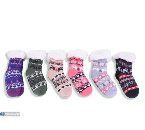 Шкарпетки дитячі на зиму (12 шт. р.сетка 28-35) мікс  "SALIN"