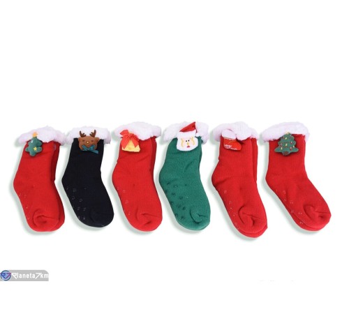 Шкарпетки дитячі на зиму (12 шт. р.сетка 28-35) мікс  "SALIN"