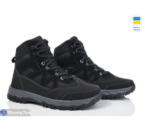 Черевики чоловічі на зиму (8 пар р.40-45) чорний  "OLLA"