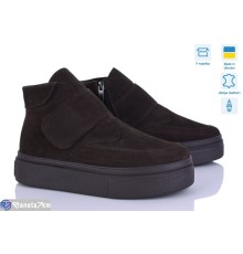 Черевики жіночі на зиму (6 пар р.36-41) коричневий  "STELUSA"