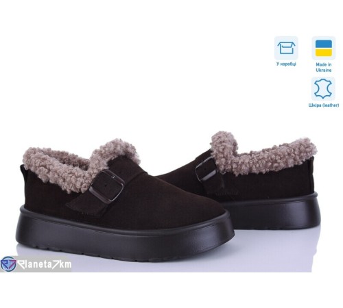 Туфлі жіночі на зиму (6 пар р.36-41) коричневий  "STELUSA"