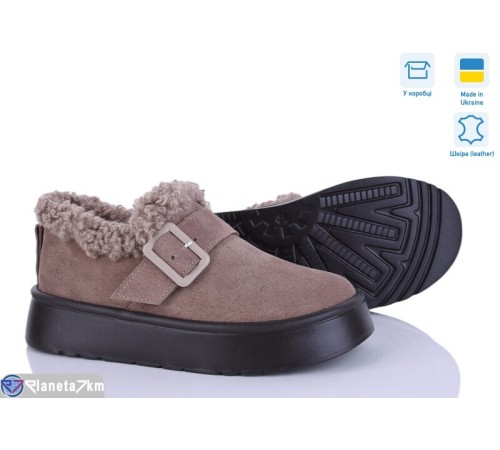 Туфлі жіночі на зиму (6 пар р.36-41) коричневий  "STELUSA"