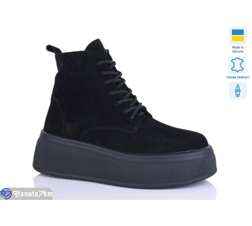 Черевики жіночі на зиму (6 пар р.37-41) чорний  "LIKA"