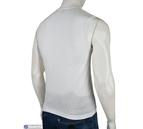 Майка чоловіча на весну/осінь (6 шт. р.сетка 46-48) білий  "VERONIKA"