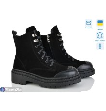 Черевики жіночі на зиму (6 пар р.36-41) чорний  "FOX"