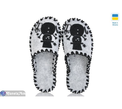 Тапки жіночі на весну/осінь (9 пар р.36-41) сірий  "Activ"