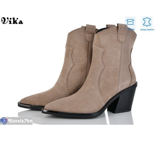 Черевики жіночі на весну/осінь (6 пар р.36-40) бежевий  "Vika"