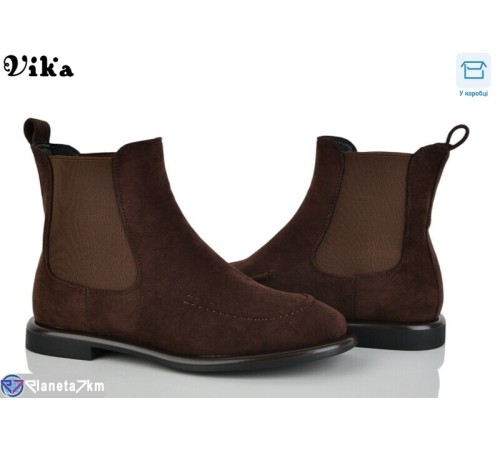 Черевики жіночі на весну/осінь (6 пар р.36-40) коричневий  "Vika"