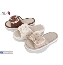 Тапки жіночі на весну/осінь (12 пар р.36-41) мікс  "Aba"