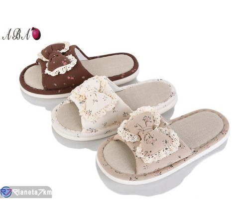 Тапки жіночі на весну/осінь (12 пар р.36-41) мікс  "Aba"