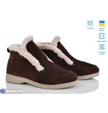 Черевики жіночі на зиму (6 пар р.36-41) коричневий  "ERIKA"