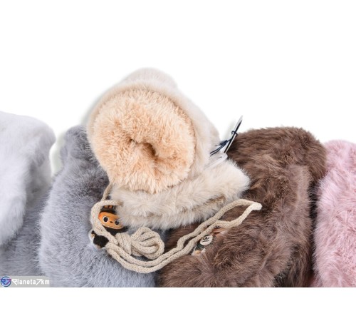 Рукавиці дитячі на зиму (12 шт. р.сетка One size) мікс  "CAROLLA"